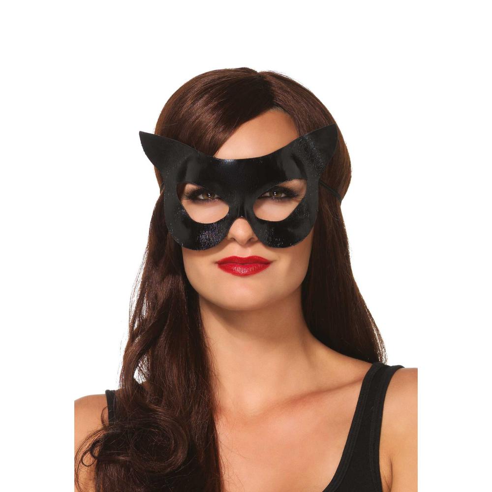 Leg Avenue - Vinyl Cat Maske - Schwarz